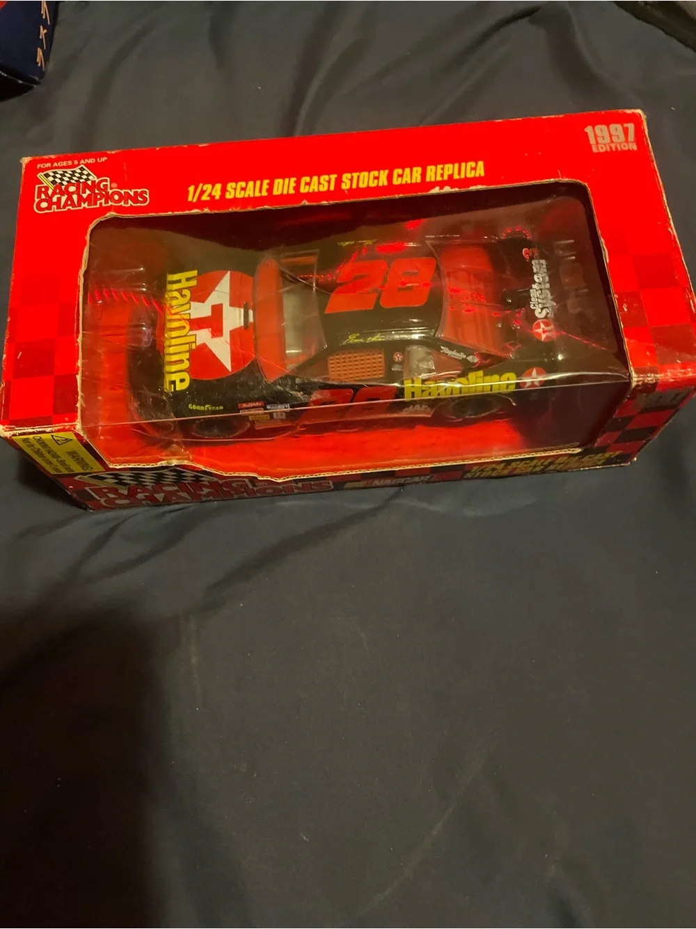 Racing Champions Havoline #28 Die-Cast Stock Car - Black and Red